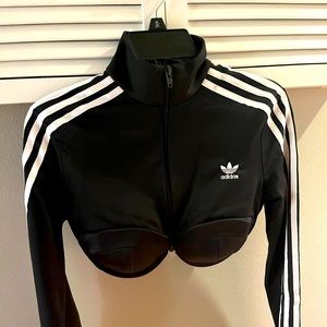 COPY - Woman’s Adidas x Jeremy Scott Collab Monogram Crop top track jacket